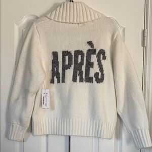 Women's White Cardigan Sweater